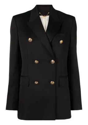 Blazer doppiopetto in nero - donna