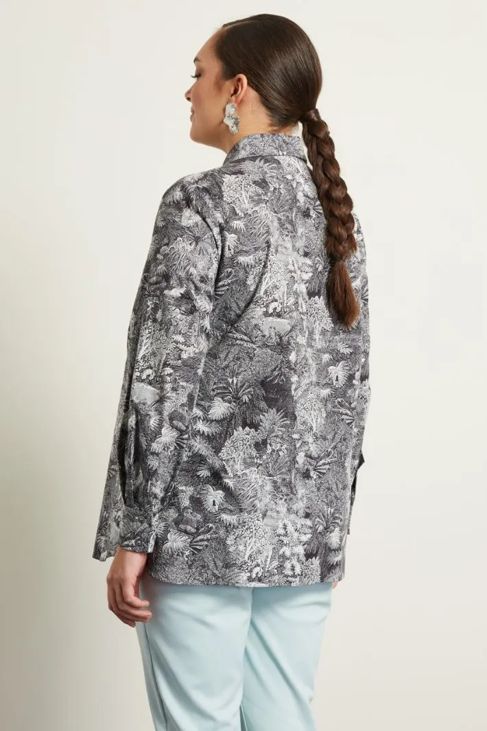 Camicia con taschini applicati
