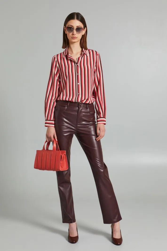 Camicia fluida in pura seta
