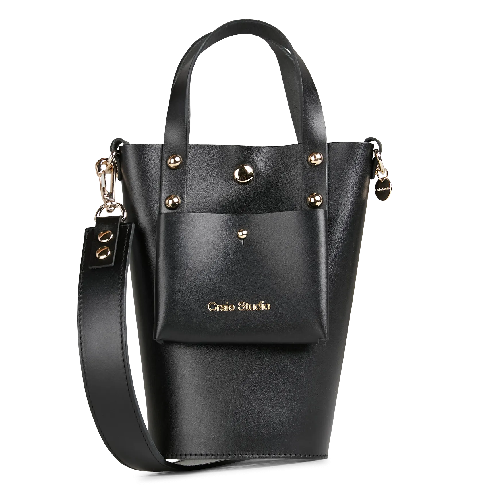  CRAIE   NONO - Borsa a secchiello in pelle | Nero