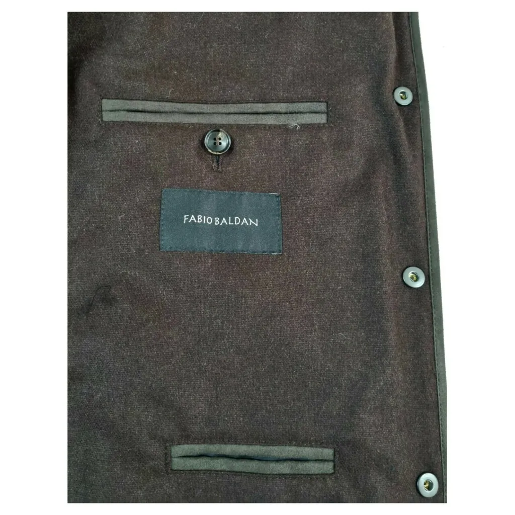 FABIO BALDAN Giacca trapuntata art. 211399NA45 nera MADE IN ITALY