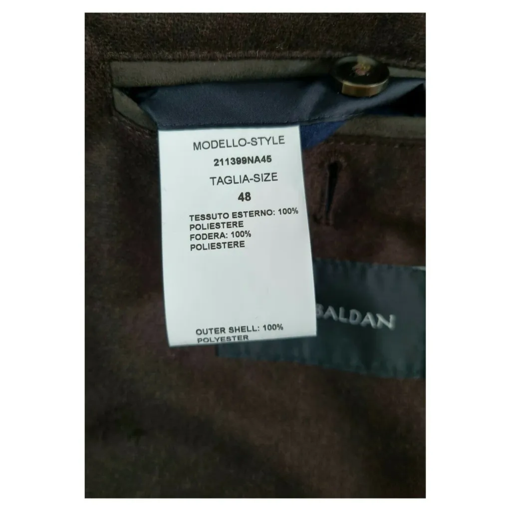 FABIO BALDAN Giacca trapuntata art. 211399NA45 nera MADE IN ITALY