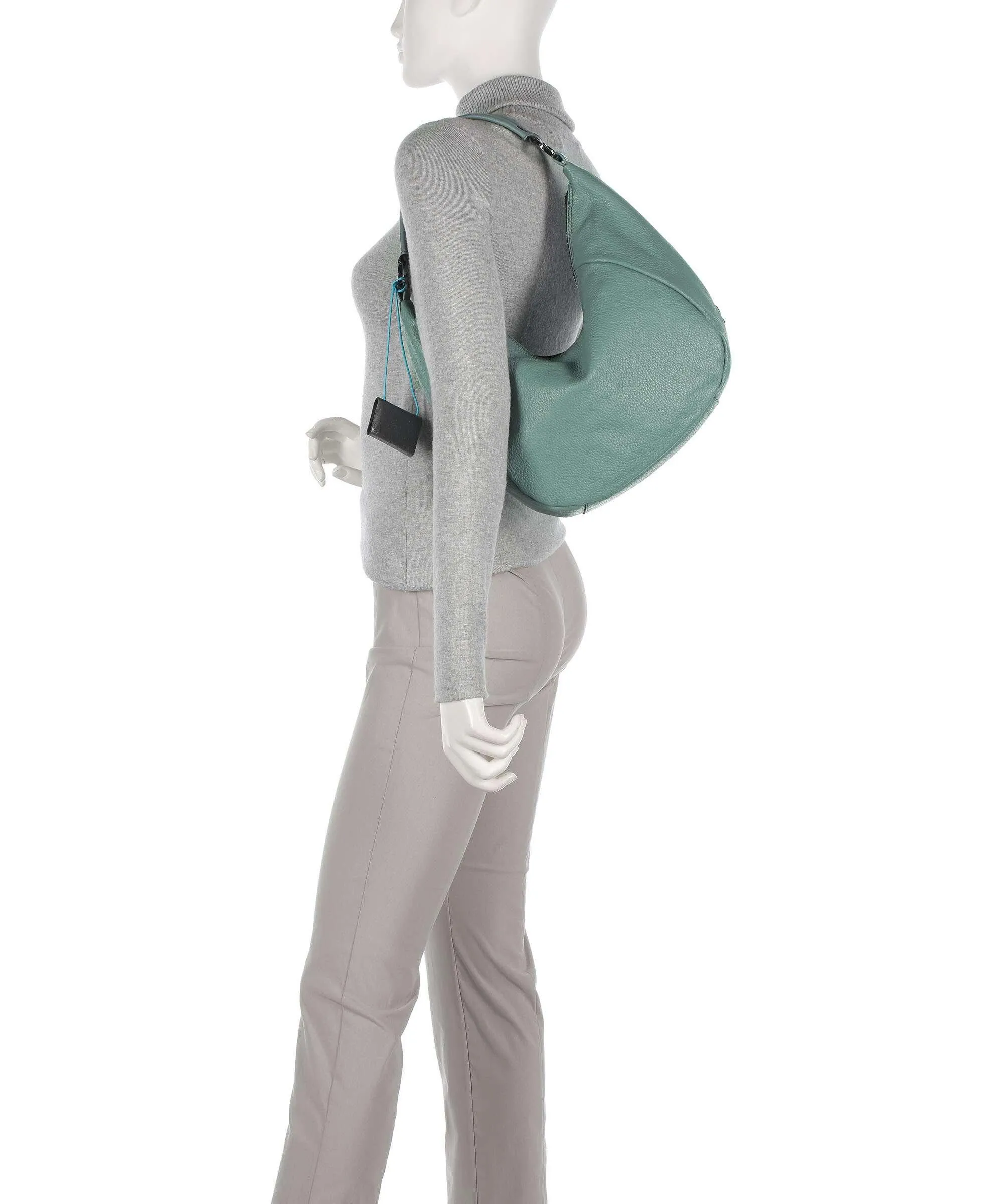  Gabs Penelope Borsa hobo pelle di vitello grana verde  