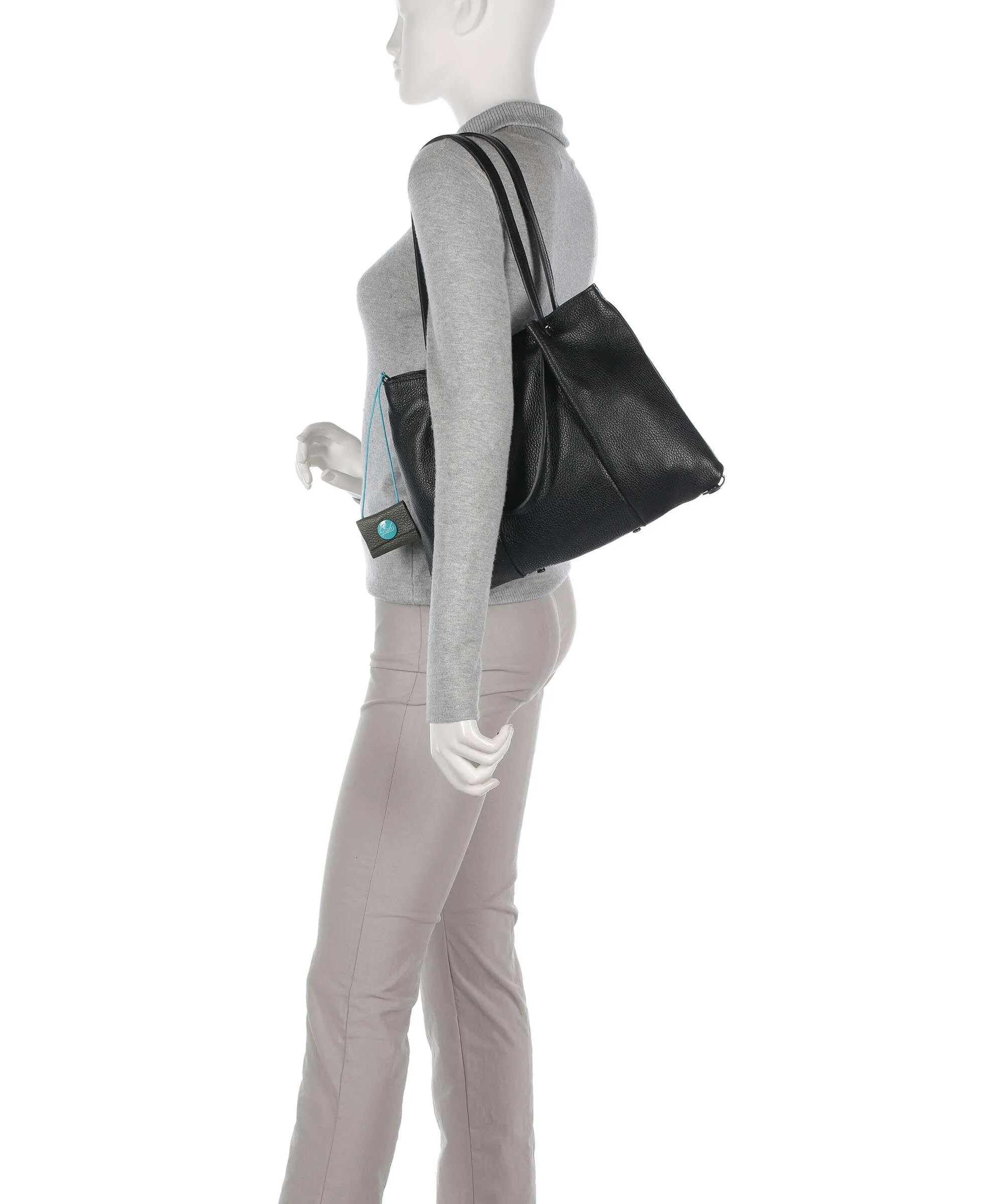  Gabs Sashi Borsa shopper pelle di vitello grana nero  