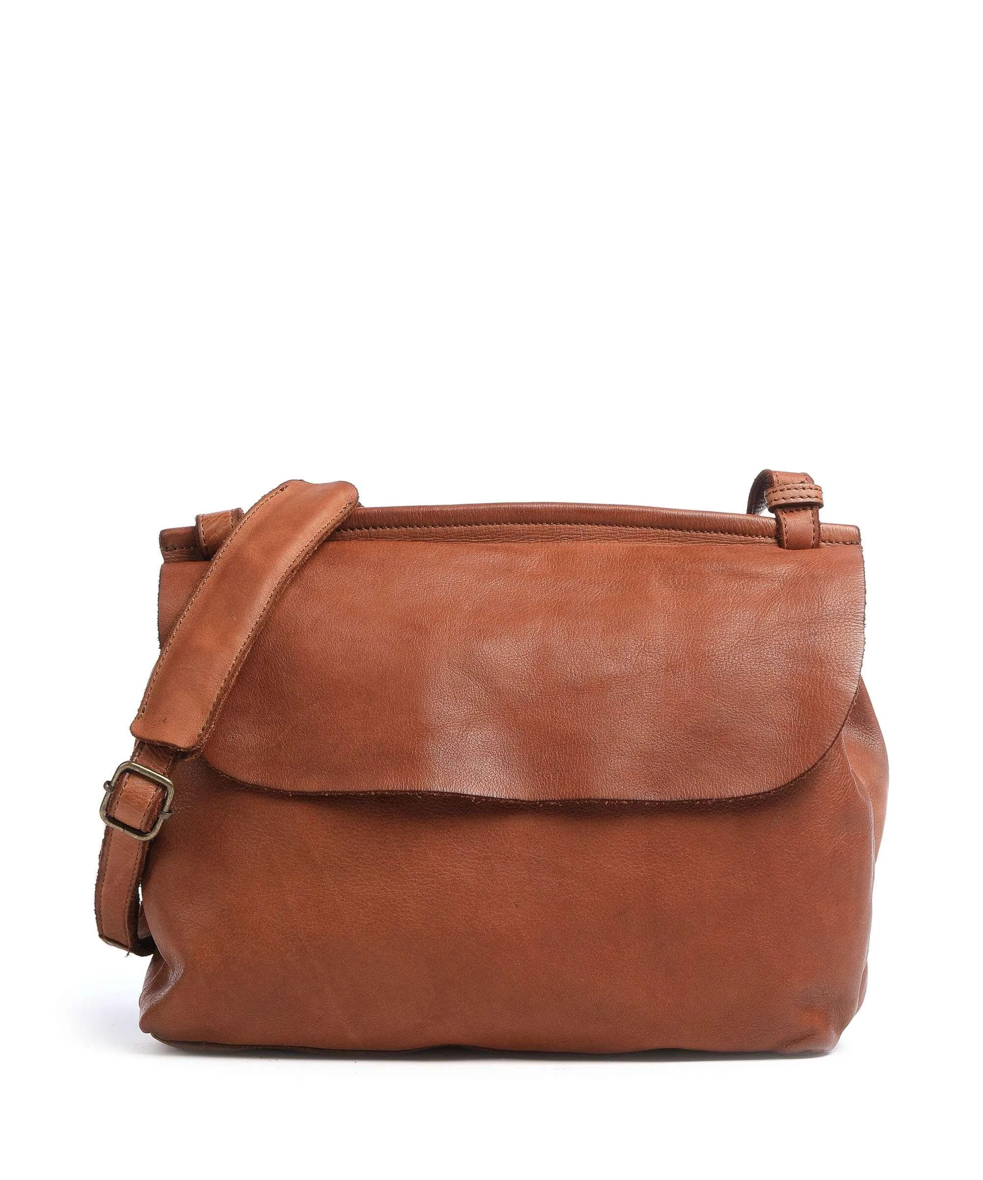  Harold's Submarine Borsa a spalla pelle bovina cognac  