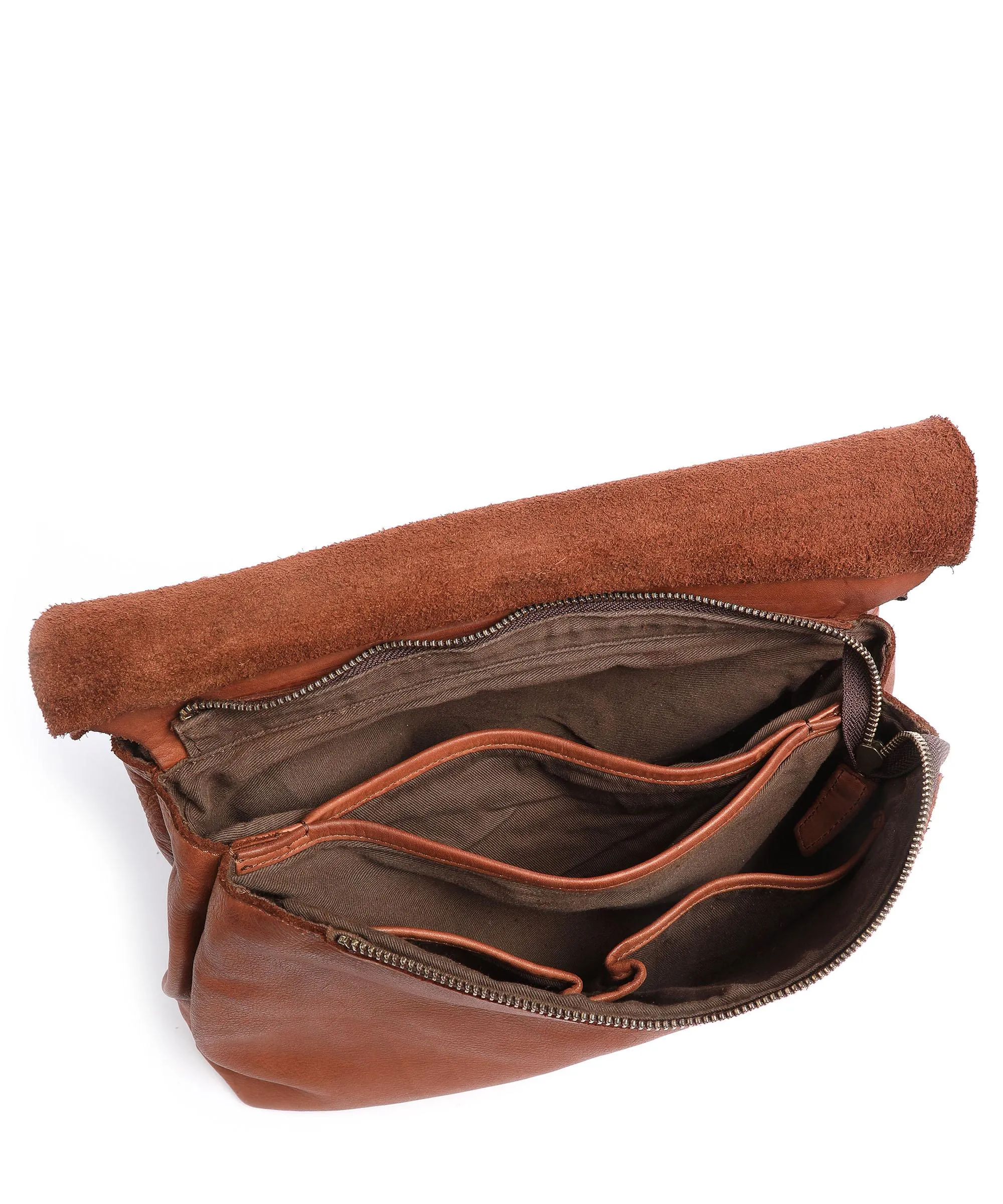 Harold's Submarine Borsa a spalla pelle bovina cognac  