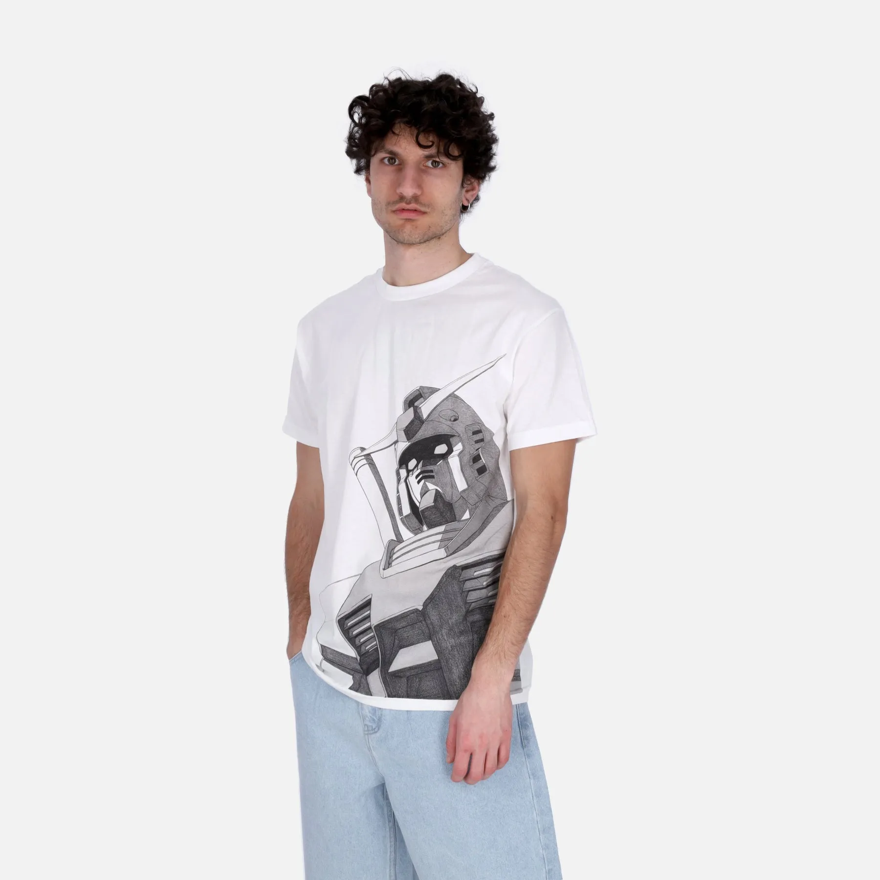 Maglietta Uomo Breakthrough Tee X Gundam White