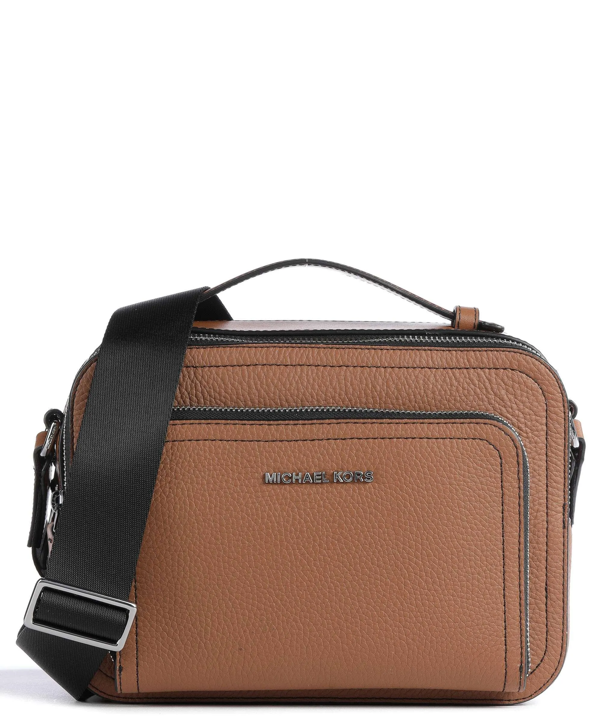  Michael Kors Borsa a tracolla pelle di vacchetta grana marrone  