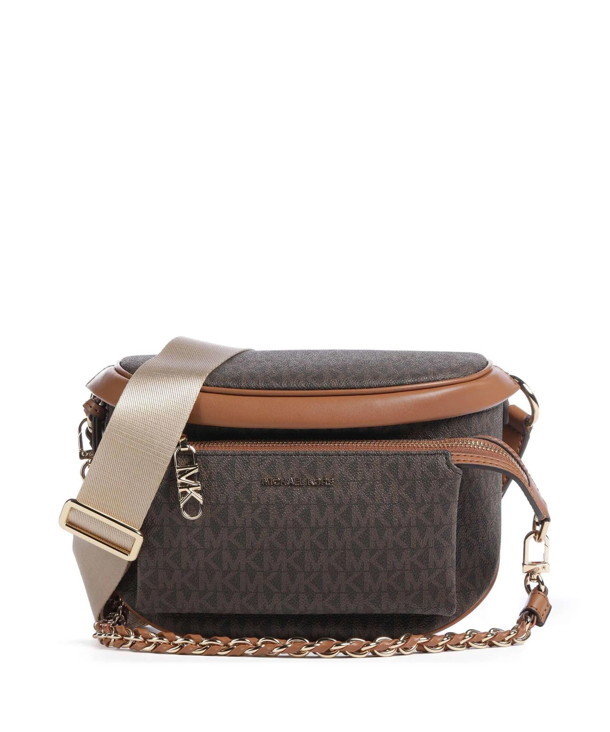  Michael Kors Slater Borsa a tracolla tela marrone scuro  