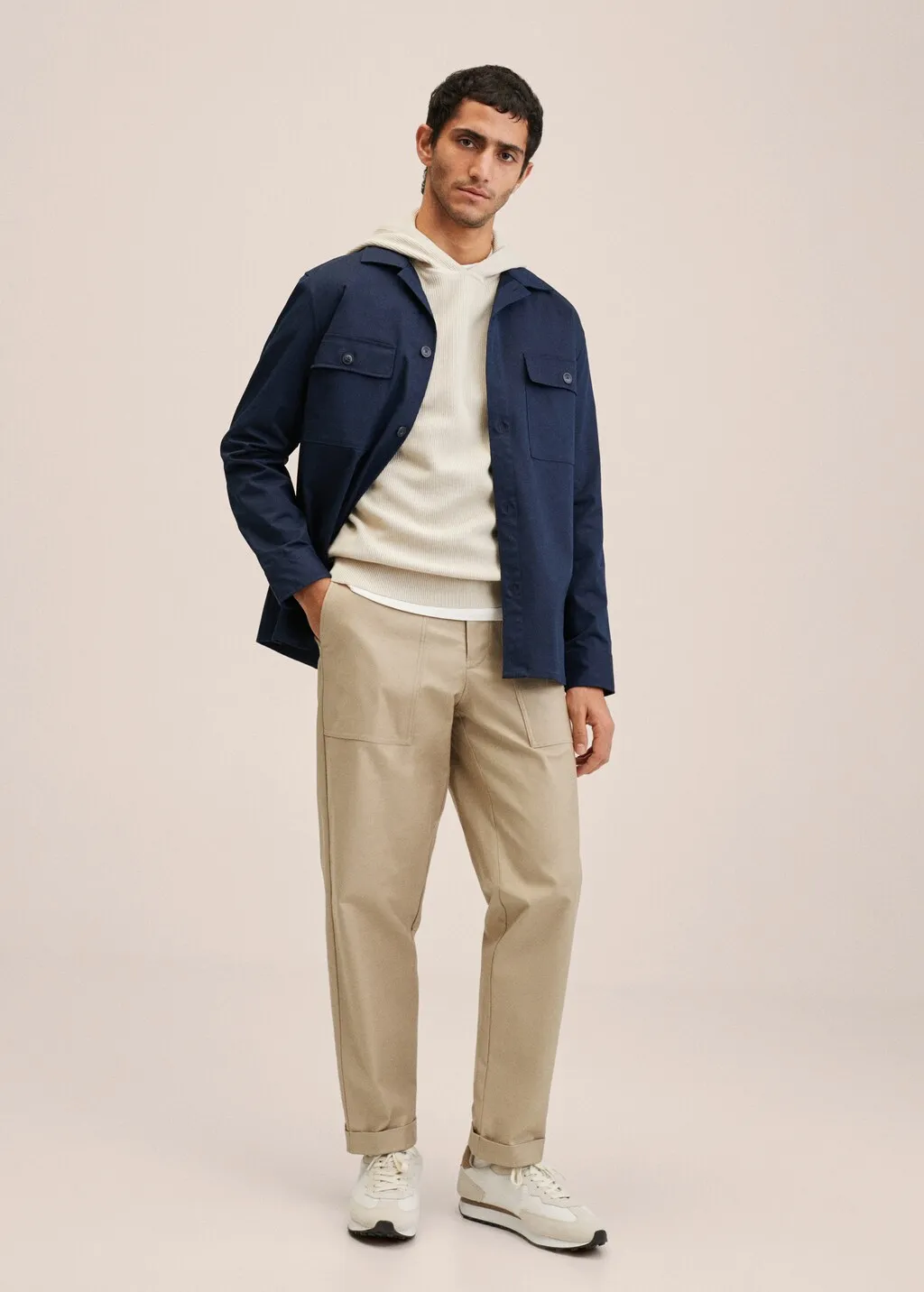 Pantaloni cotone tasche