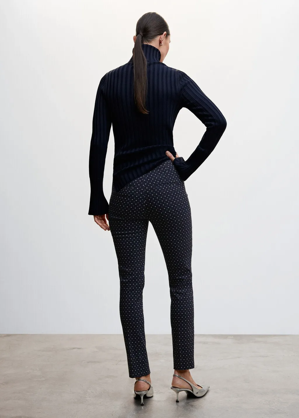Pantaloni skinny crop