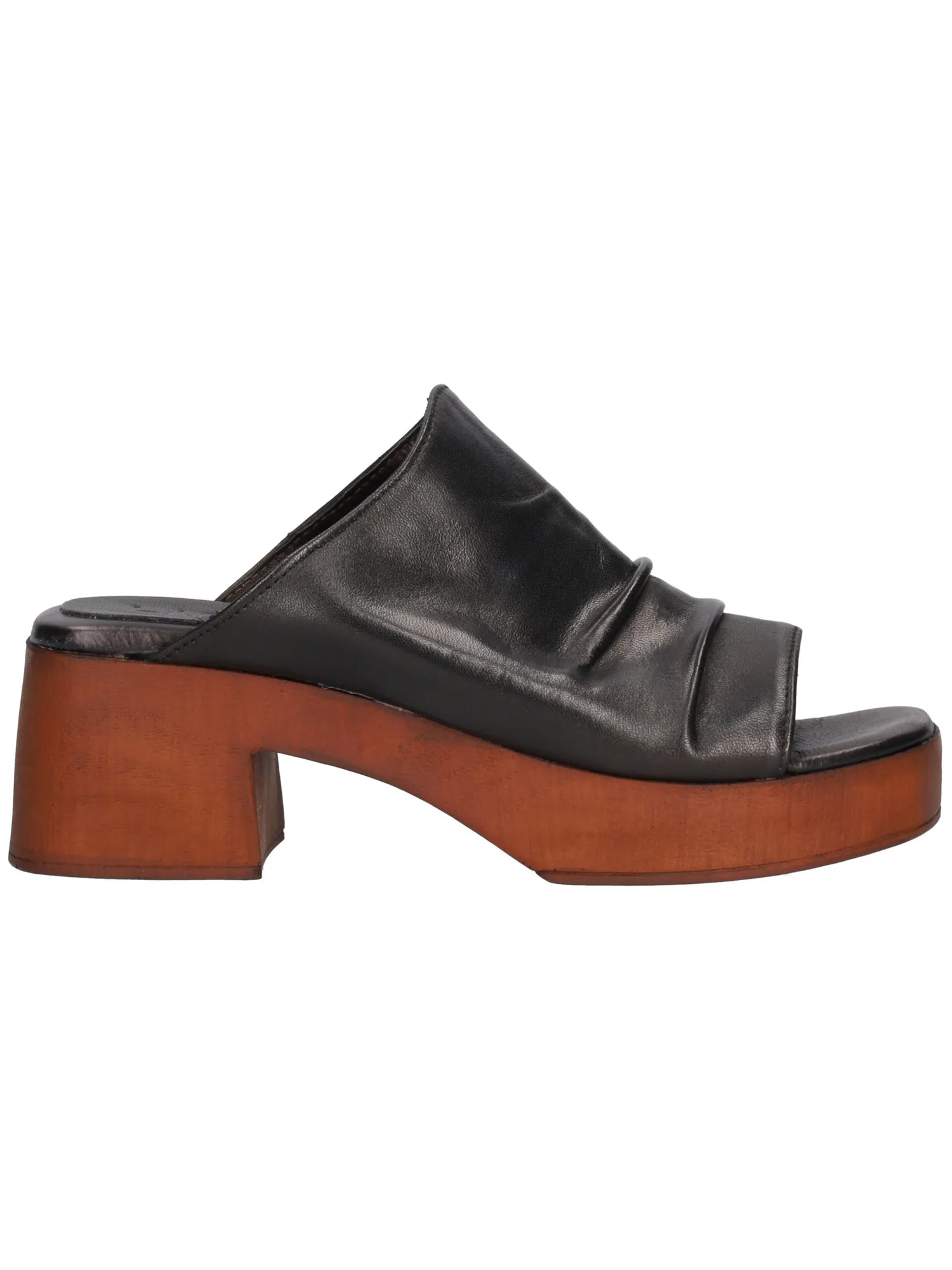 Sandalo tacco largo Lace-Up NYC da donna nero