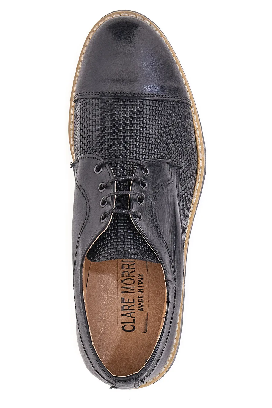 Scarpe Stringate ClareMorris 649 Nere